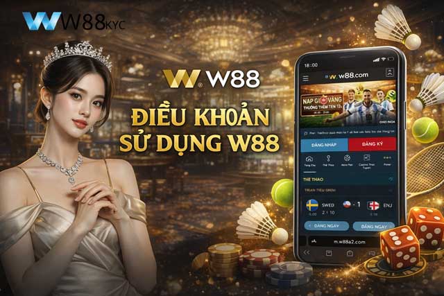 Điều Khoản Sử Dụng W88 1 Bản điều khoản sử dụng chính thức tại hệ thống nhà cái W88 Wiseworks